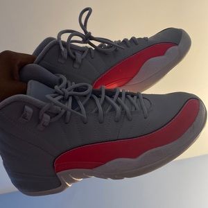 pink & gray jordan 12s